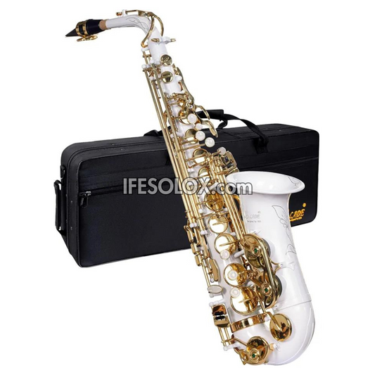 White Gold Alto Saxophone for Beginners, Professionals and Concerts - Brand New