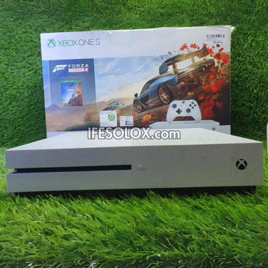 Microsoft XBOX ONE S 500GB Game Console Complete Set with 1 Wireless Controller - Foreign Used
