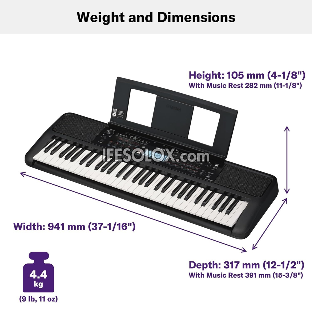 Clavier musical numérique portable YAMAHA PSR-E383 - Tout neuf