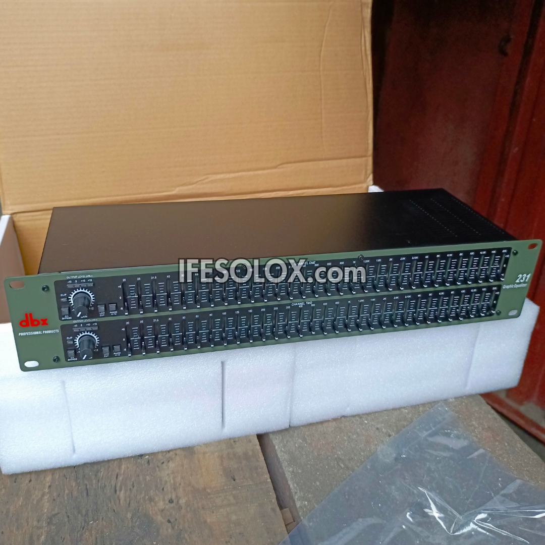 dbx 231 Dual Channel 31-Band Graphics Equalizer System - Brand New dbx 231 Dual Channel 31-Band Graphics Equalizer System - Brand New