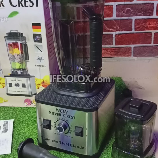 Silver Crest SS-08 4Liters 9,000Watts High-speed 2-in-1 Multipurpose Power Blender - Brand New