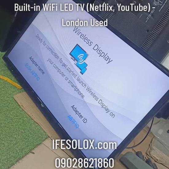 BUSH 32 Inch DLED32HDS Smart Full HD, Built-in WiFi LED TV (Netflix, YouTube) - London Used