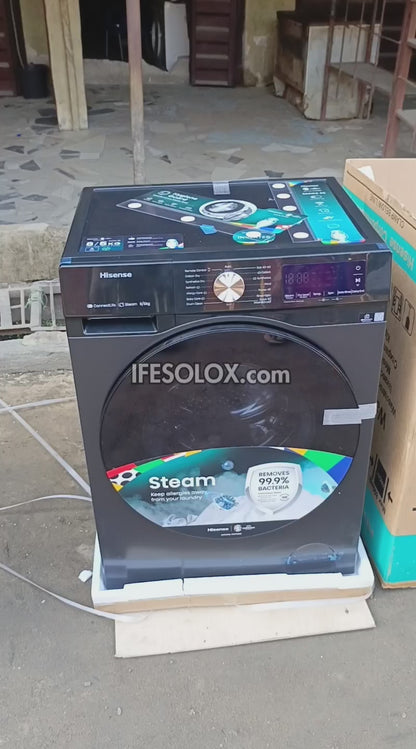 Hisense WD3S8043BT 8kg Washer and 5kg Dryer Front Load Automatic Smart Inverter Washing Machine - Brand New
