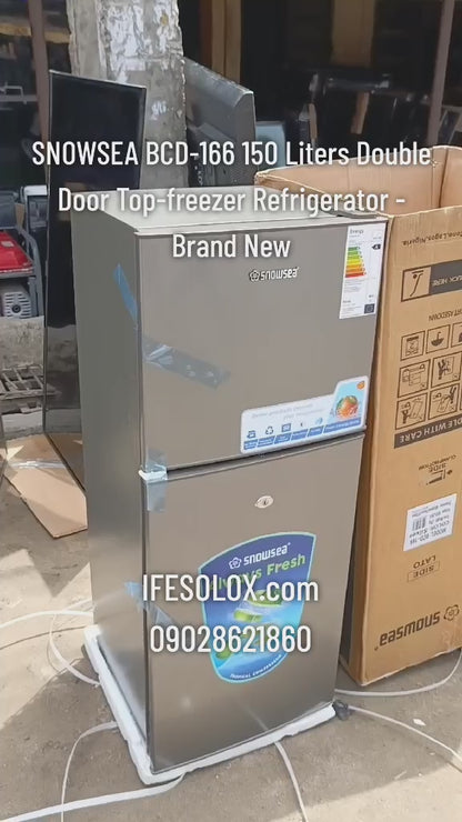 SNOWSEA BCD-166 150 Liters Double Door Top-freezer Refrigerator - Brand New
