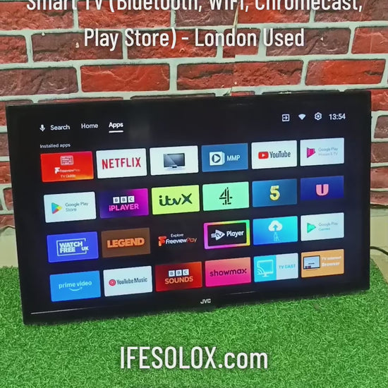 JVC 32 Inch LT-32CA690 Android Full HD Smart TV (Bluetooth, WiFi, Chromecast, Play Store) - London Used