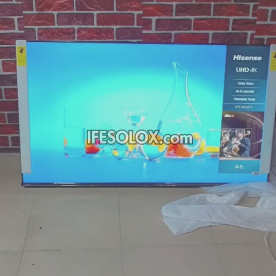 Hisense 55 Inch 55A6N VIDAA Smart 4K UHD Frameless TV + 1 Year Warranty (Free Wall Mount) - Brand New