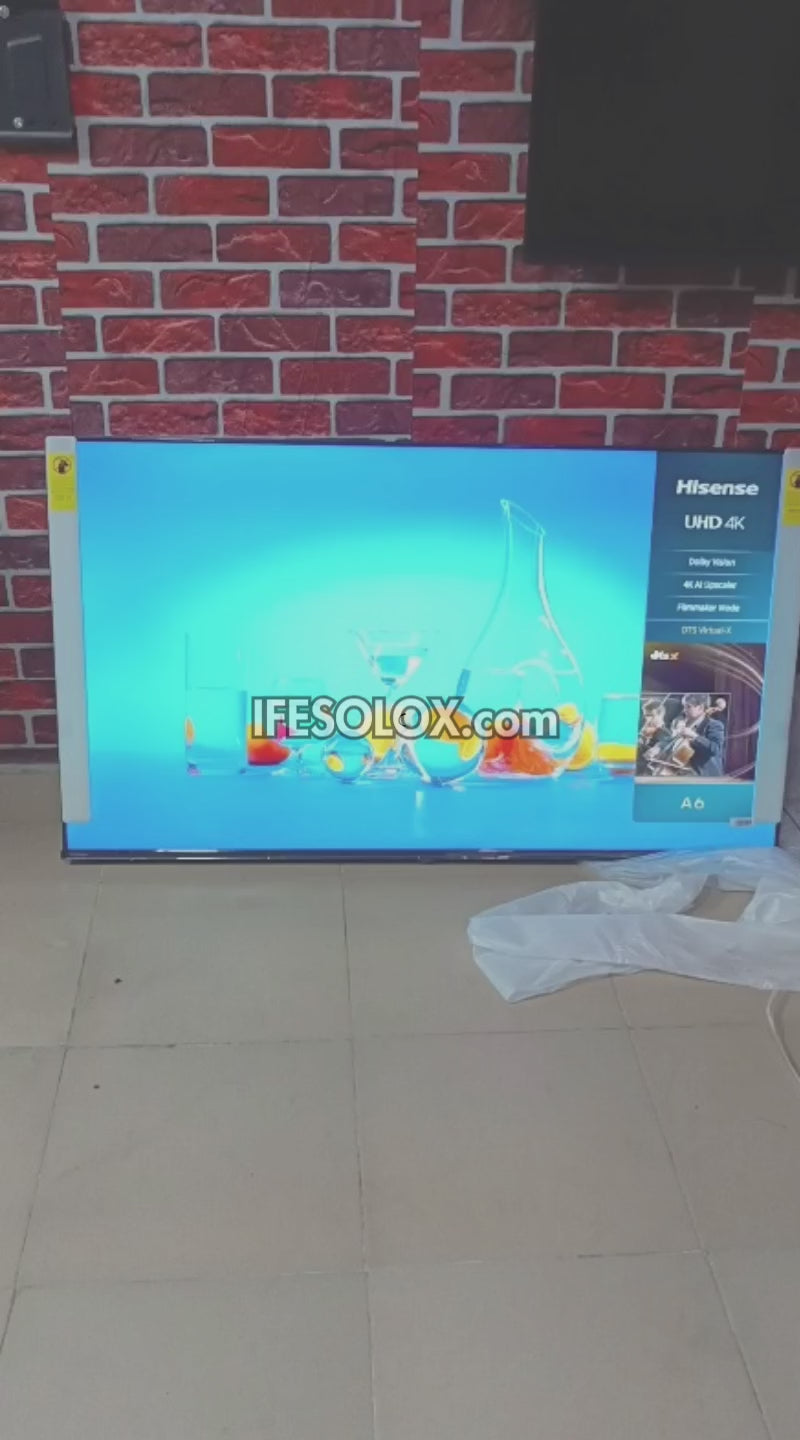 Hisense 55 Inch 55A6N VIDAA Smart 4K UHD Frameless TV + 1 Year Warranty (Free Wall Mount) - Brand New