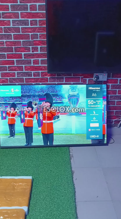 Hisense 55 inch 55A6K VIDAA Smart 4K UHD 2023 Frameless TV (Bluetooth, WiFi, AirPlay 2, Miracast) - Foreign Used