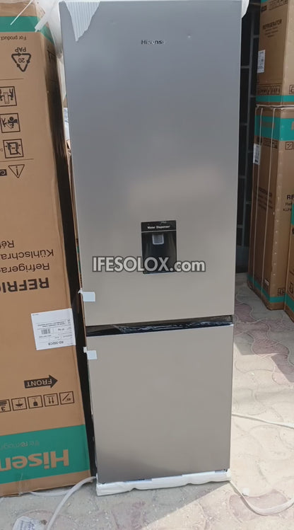 Hisense REF 35DCB-RD 264L Double Door Bottom-Freezer Refrigerator with Dispenser + 1 Year Warranty - Brand New