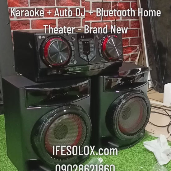 LG XBOOM CJ44 480W HiFi CD + Karaoke + Auto DJ Bluetooth Home Theater - Brand New