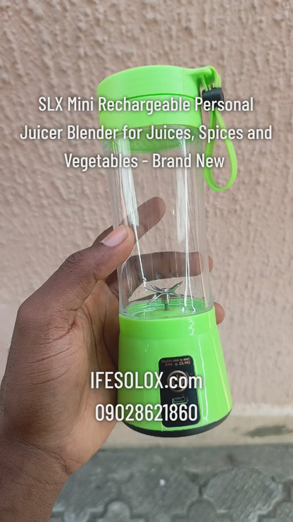 SLX HM-03 Portable Rechargeable Personal Juicer Blender for Juices, Spices and Vegetables - Brand New