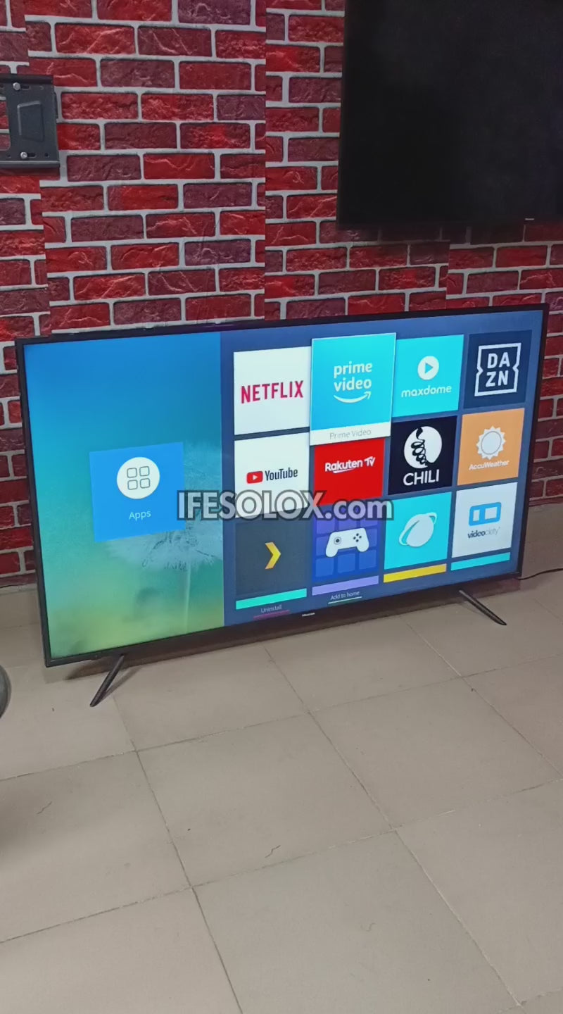 Hisense 58 inch 58A6100 VIDAA Smart 4K UHD TV (Built-in Wi-Fi, AnyView) - Foreign Used