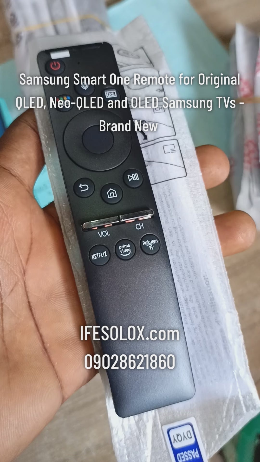 Samsung Smart One Remote for QLED, Neo-QLED and OLED Samsung Smart TVs - Brand New