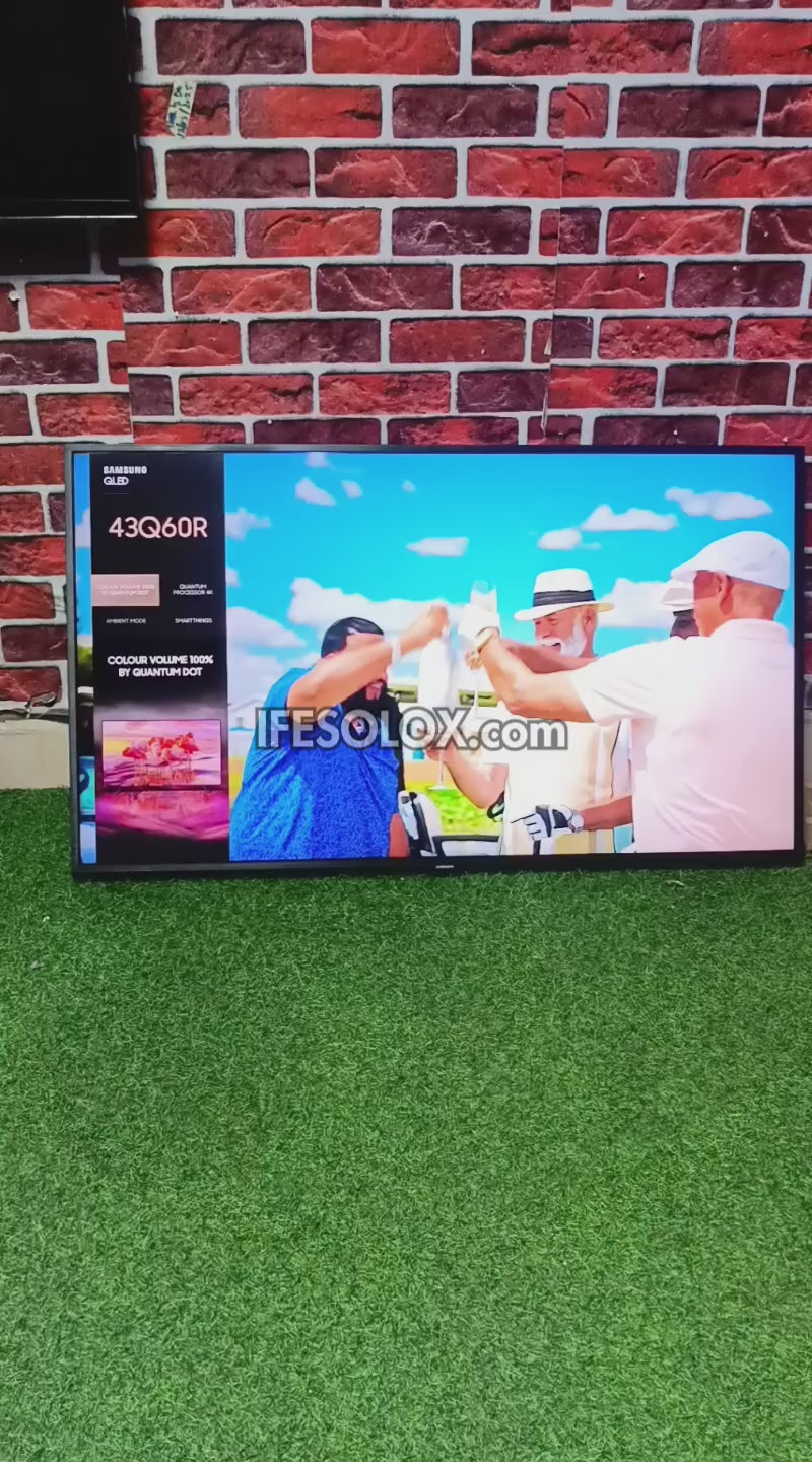 SAMSUNG 43 Inch QLED 43Q60R Certified True 4K UHD Active HDR Smart QLED TV - Foreign Used