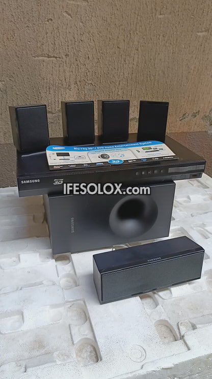 Samsung HT-E3500 5.1Ch 500Watts Blu-ray 3D DVD Home Theater Complete Set - Foreign Used