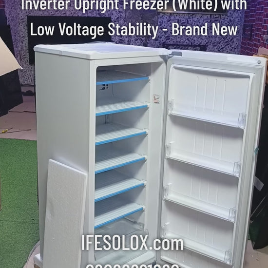 LG GN-304SQ 168L Turbo Freeze Smart Inverter Upright Freezer (White) with Low Voltage Stability - Brand New