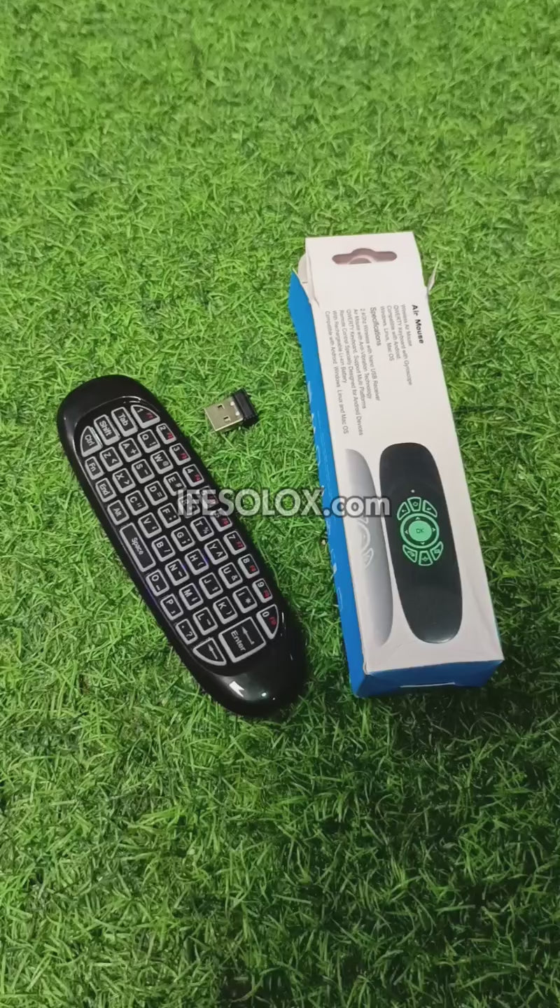 Wireless AirMouse and Mini-Keyboard for Smart TV, Computers, Android, Projectors - Brand New