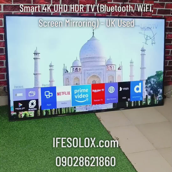 SAMSUNG 75 Inch UE75JU6400 Series 6 Smart 4K UHD HDR TV (Bluetooth, WiFi, Screen Mirroring) - UK Used
