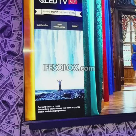 TCL 65 inch 65C815 Android Smart True 4K UHD HDR10 Frameless QLED Google TV (WiFi, Miracast, Bluetooth) - Foreign Used