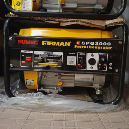 SUMEC FIRMAN SPG3000 2.8KVA 100% Copper Manual Gasoline Generator