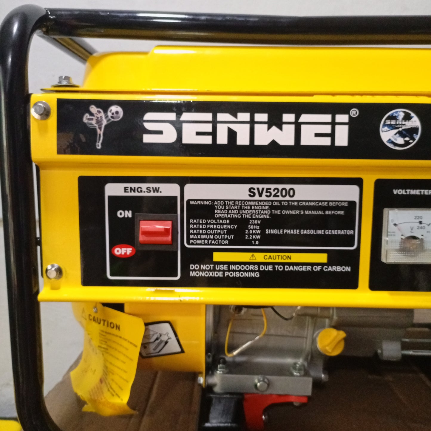 Générateur d'essence manuel Senwei SV5200 2,2 KVA