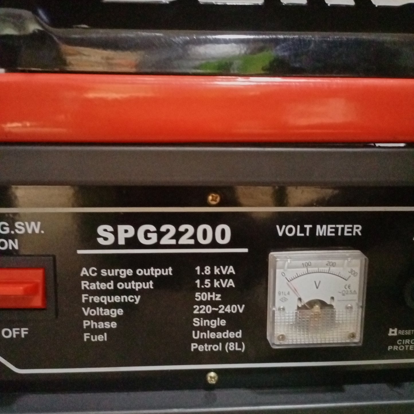 Senwei SPG2200 1.8KVA Manual Gasoline Generator