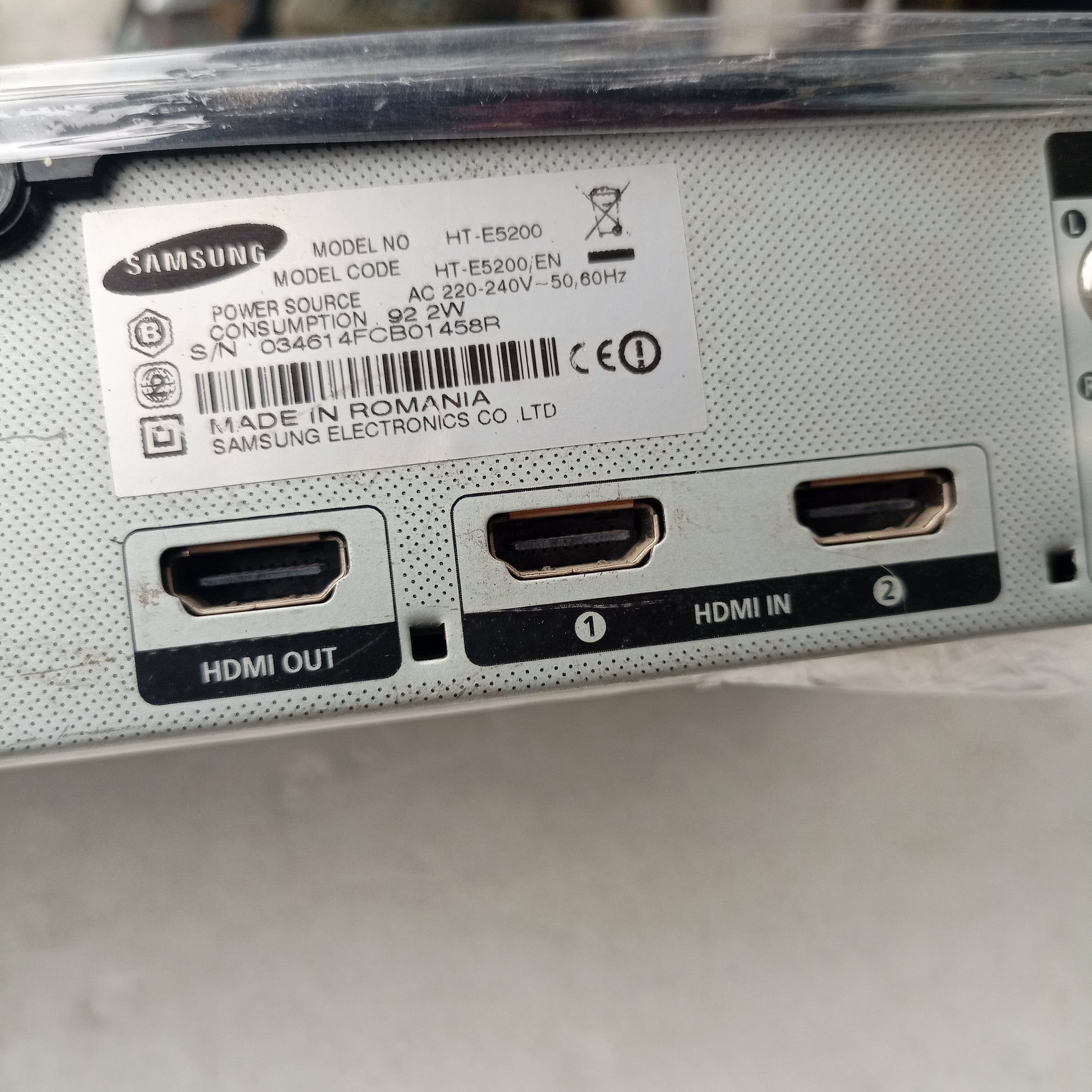 Samsung HT-E5200 2.1Ch 500watts 3D Smart Home Theater Machine Head - HDMI output and input 