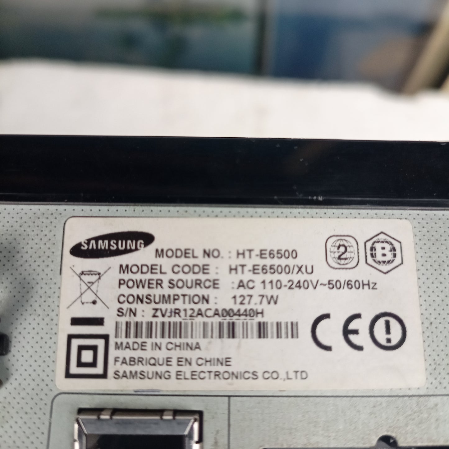 Samsung HT-E6500 5.1Ch 1330watts Blu-ray 3D Smart Home Theater Machine Head - Model number