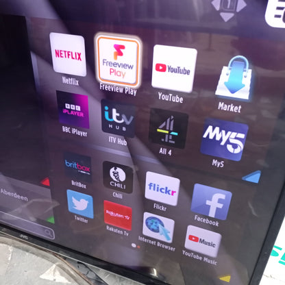 JVC 43 Inch Built-in WiFi Smart 4K Ultra HD LED TV + Netflix, Youtube - London Used