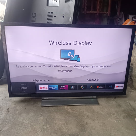 TOSHIBA 32 inch 32LL3A63DB Satellite Smart FHD LED TV + Built-in WiFi & Bluetooth - London Used