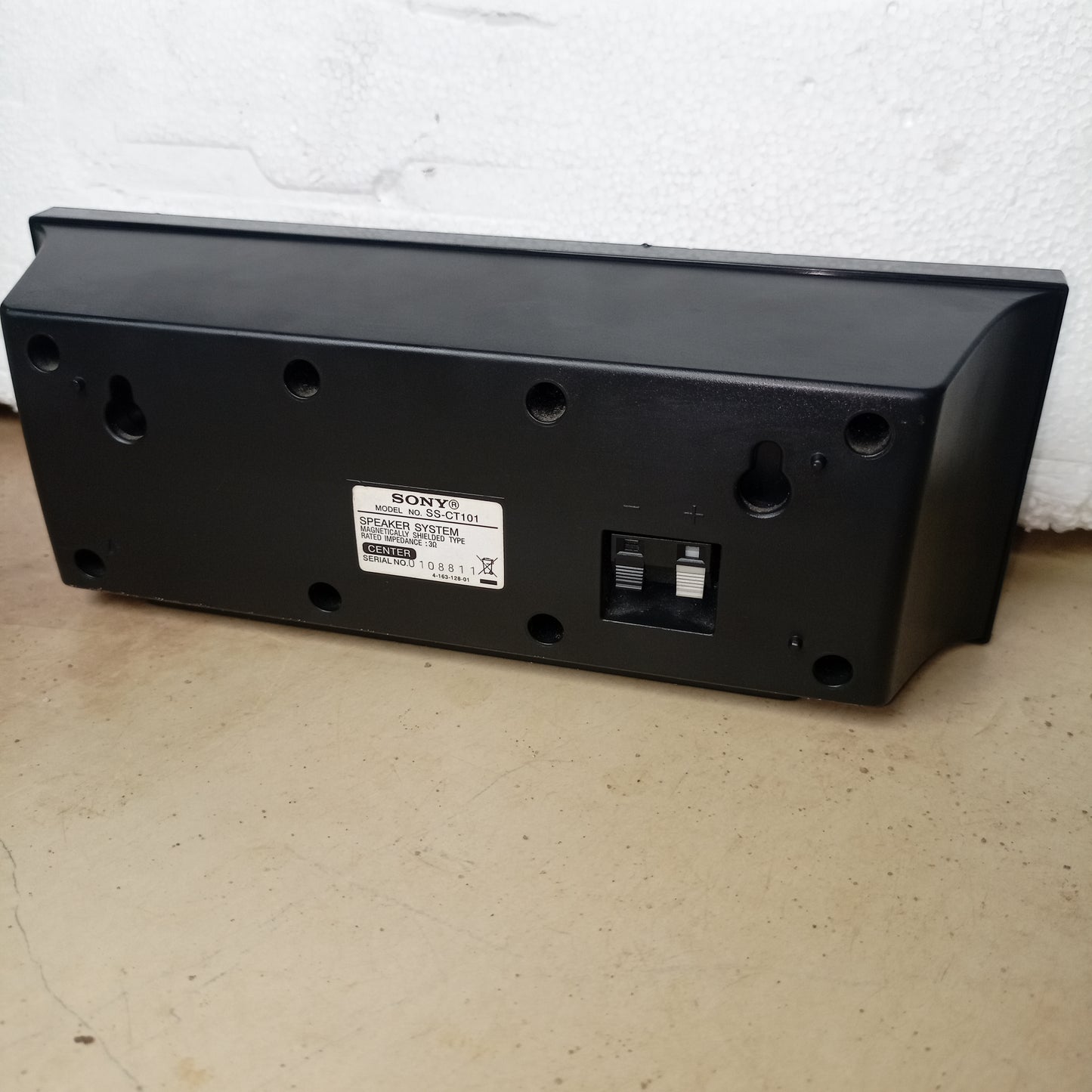SONY SS-CT101 3 Ohms Center Home Theater Speakers - Foreign Used