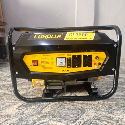 COROLLA CL3800 2.5 KVA Original Manual Gasoline Generator - Front View 