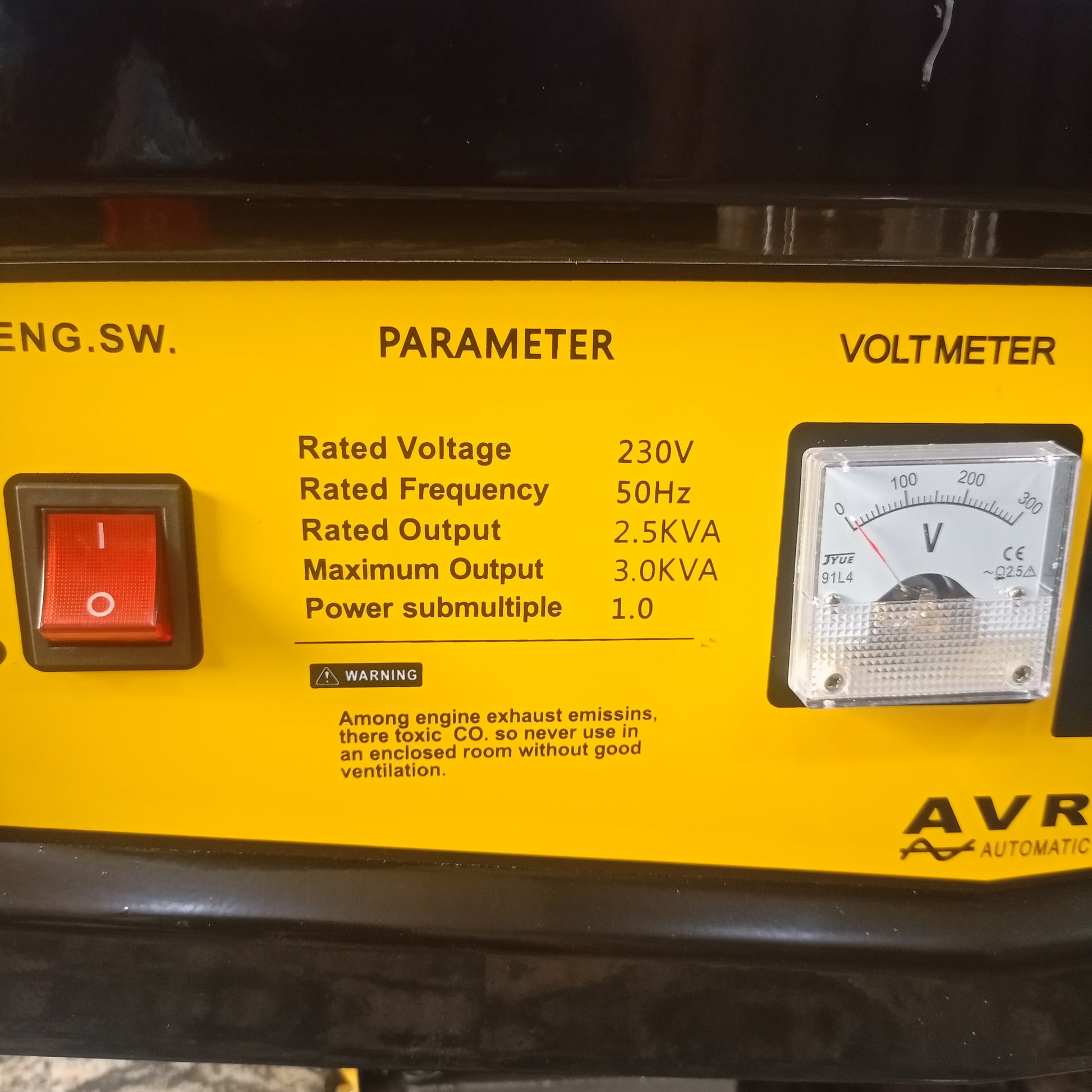COROLLA CL3800 2.5 KVA Original Manual Gasoline Generator - Parameters 