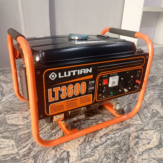 LUTIAN LT3600 3.2KVA 100% Pure Copper Manual Petrol Generator - Brand New