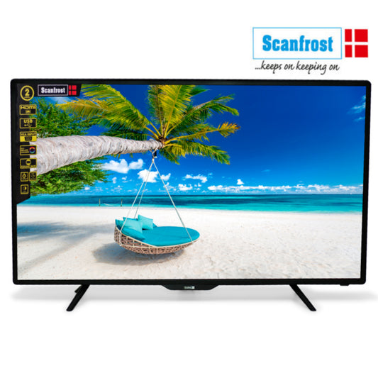 ScanFrost 40 Inch SFLED40EL HD Ready LED TV (Front View) + 2 Years Warranty  - Brand New
