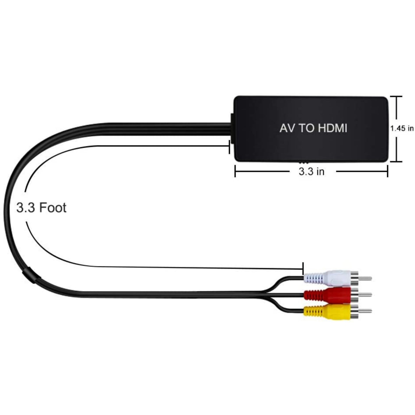 RCA AV To HDMI (AV2HDMI) Adapter Converter