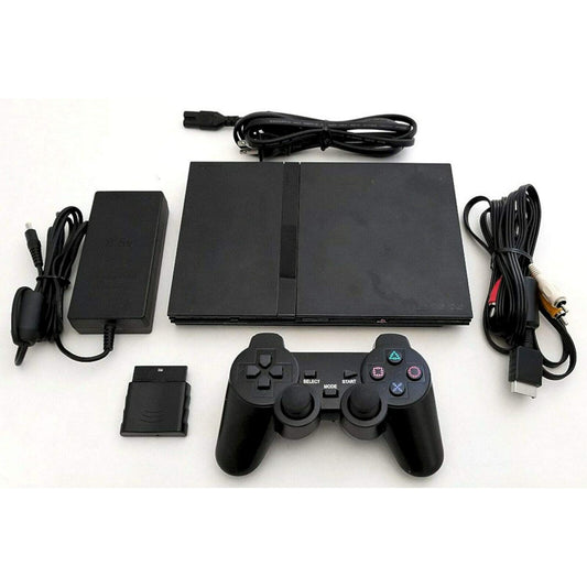 UK Used Sony PS2 (Playstation 2) Slim Game Console Complete Set