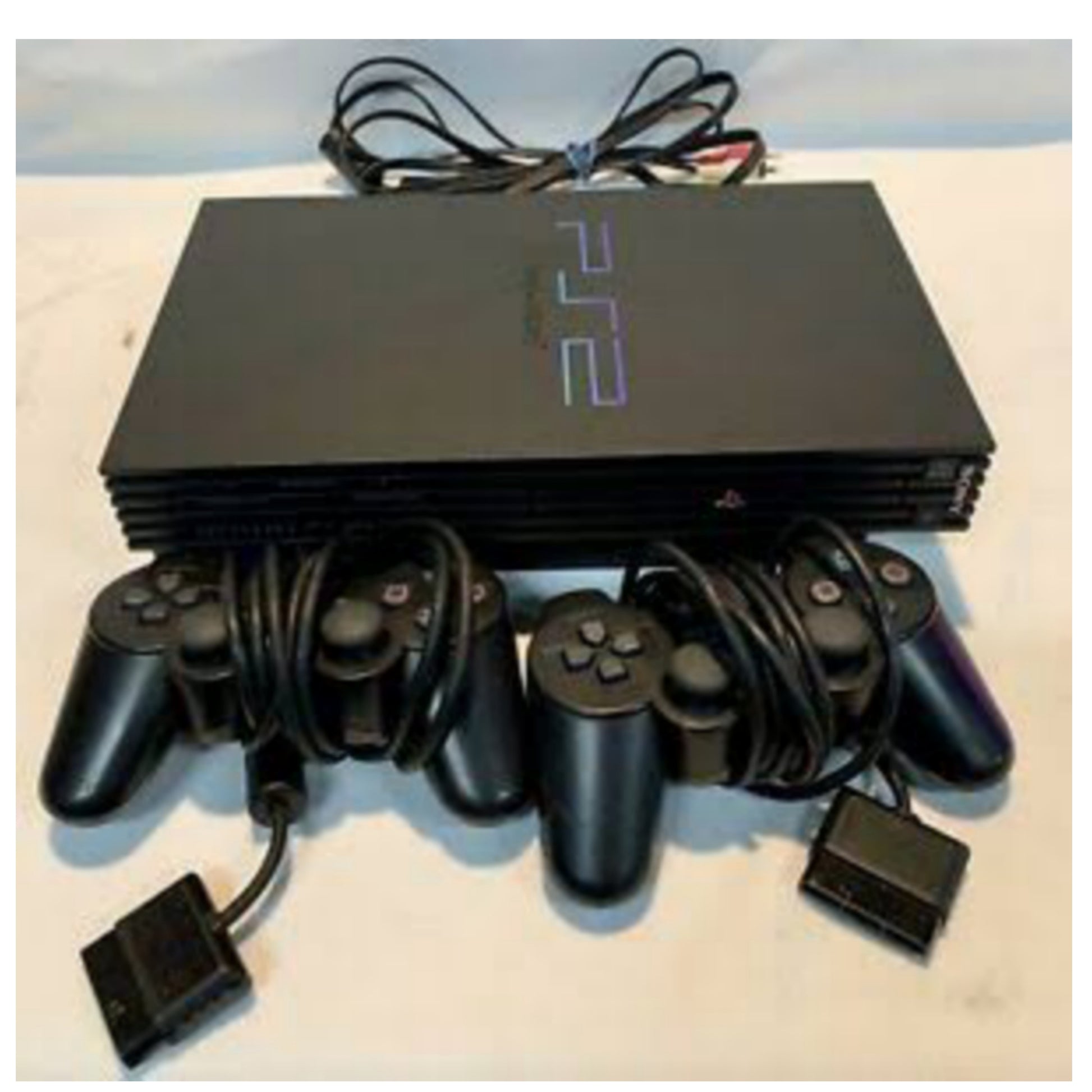 Sony Playstation 2 (PS2) Game Console Complete Set with 2