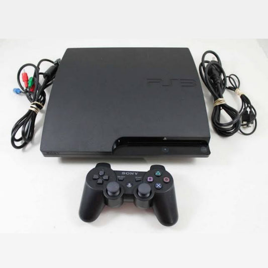 UK Used PS3 (Playstation 3) Slim 160GB Game Console Complete Set with 10 Titles