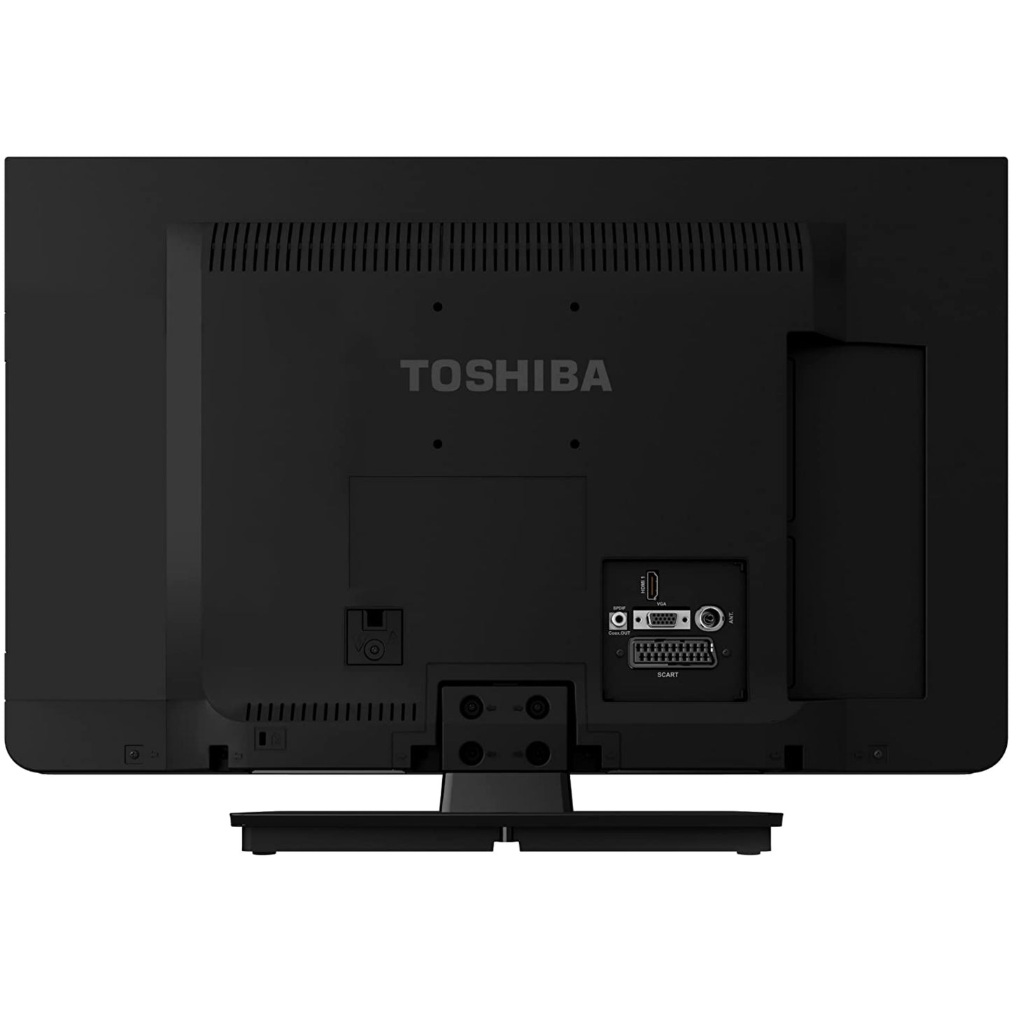 Back View of Small Toshiba LED TV