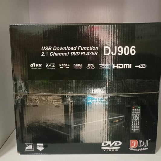 DJACK DJ906 Multi-Playback DVD Player with Last Memory and USB & SD Support