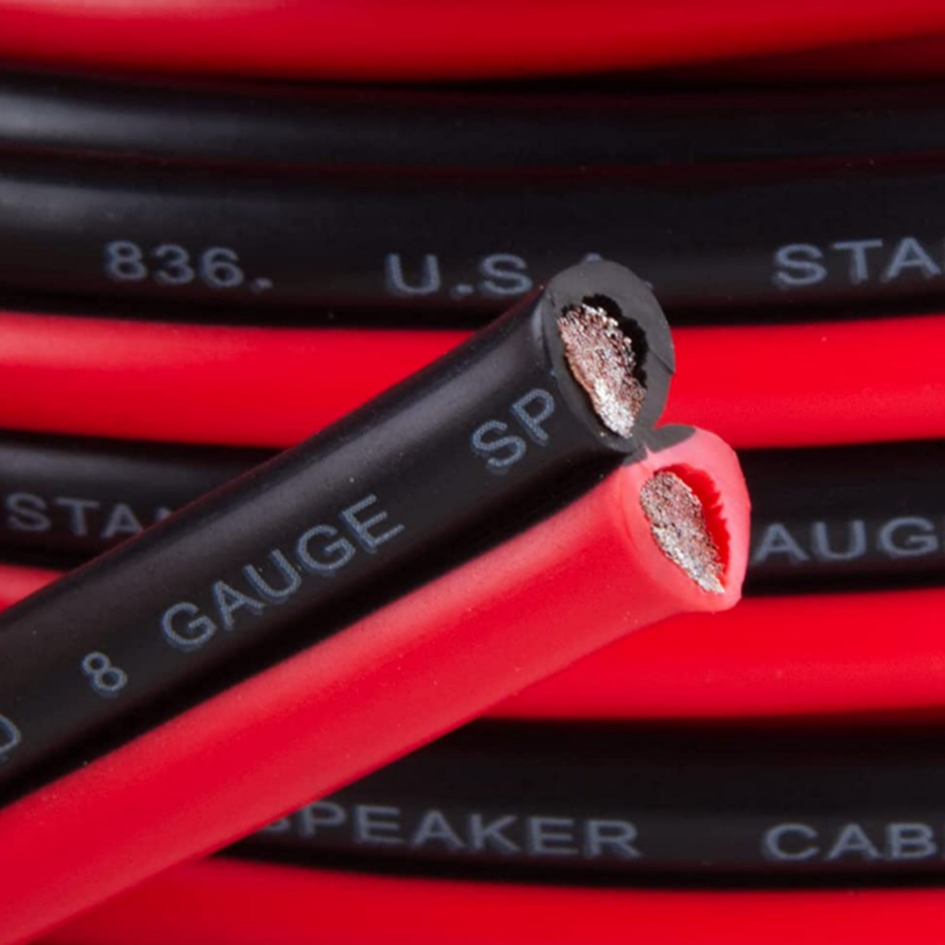 SLX AWG8 Red and Black 100 Feets Speaker Cable - Brand New