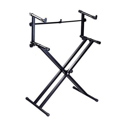 Double X-Shape 2-Tier Dual Musical Keyboard (Piano) Adjustable Stand - Brand New