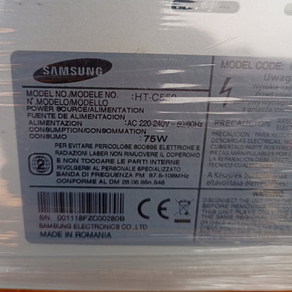 Samsung HT-C550 1000 Watts DVD HOME Theater Machine Head - Model number sticker 