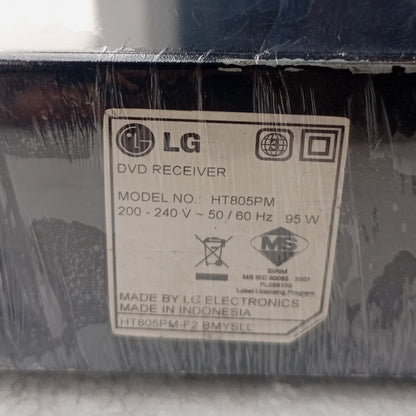 LG HT805 850Watts DVD Home Theater Machine Head - Model number sticker