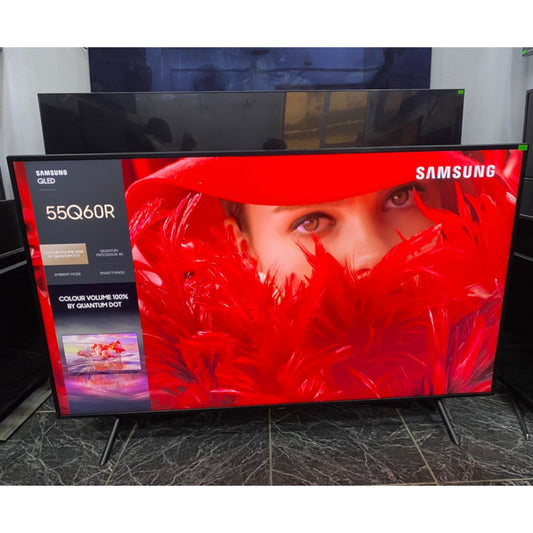 SAMSUNG QLED 55 Inch 55Q60R Certified True 4K UHD HDR Smart TV + Apple TV - UK Used