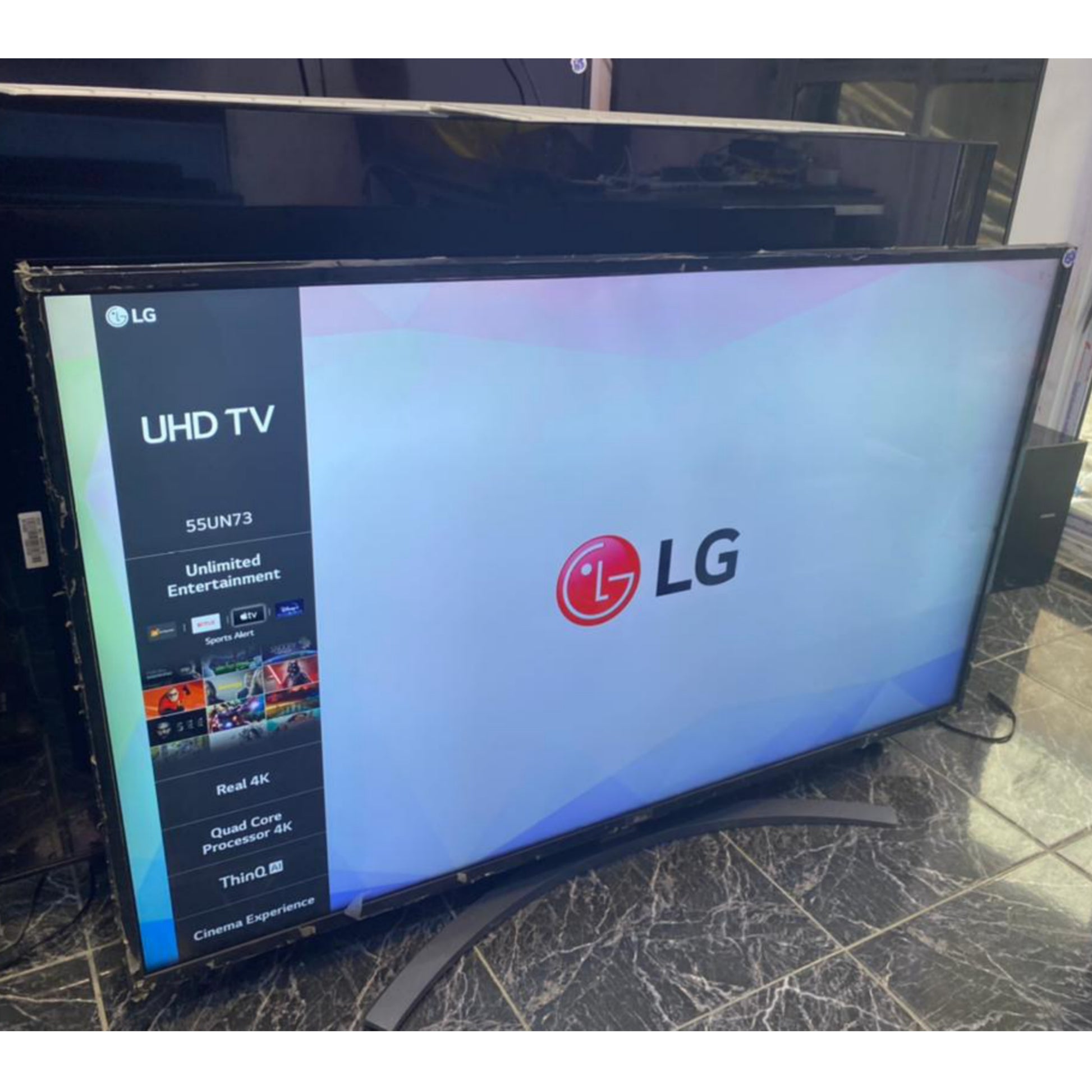 LG 55 Inch 55UN7100 series webOS Smart 4K UHD Active HDR Apple TV with –  IFESOLOX