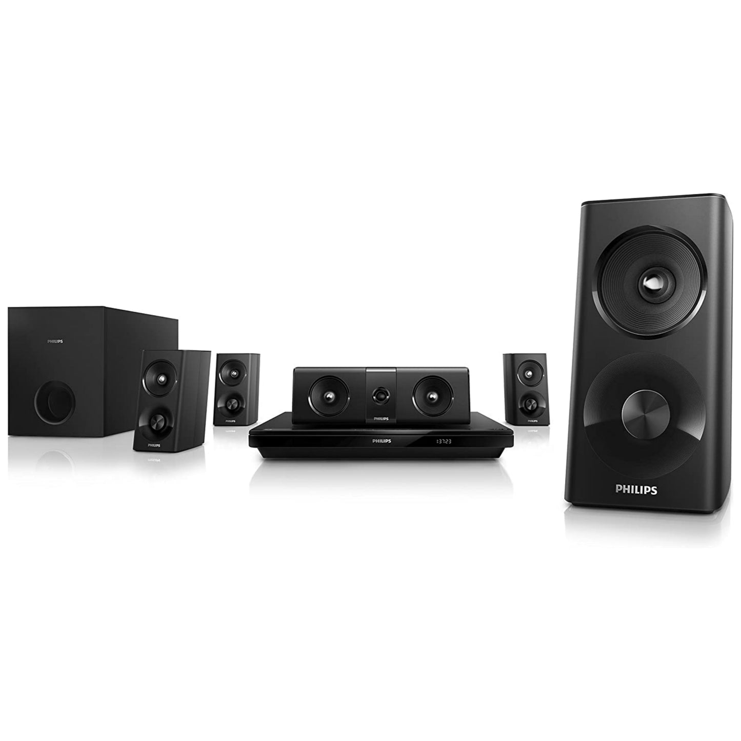 Philips HTB3520/94 5.1 channel 1000Watts Bluetooth 3D Blu-ray DVD Home Theater - Foreign Used