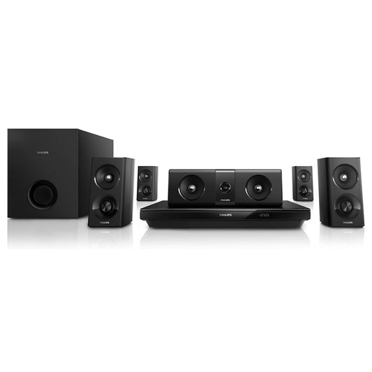 Philips HTB3520/94 5.1Ch 1000Watts Bluetooth 3D Blu-ray DVD Home Theater - Foreign Used