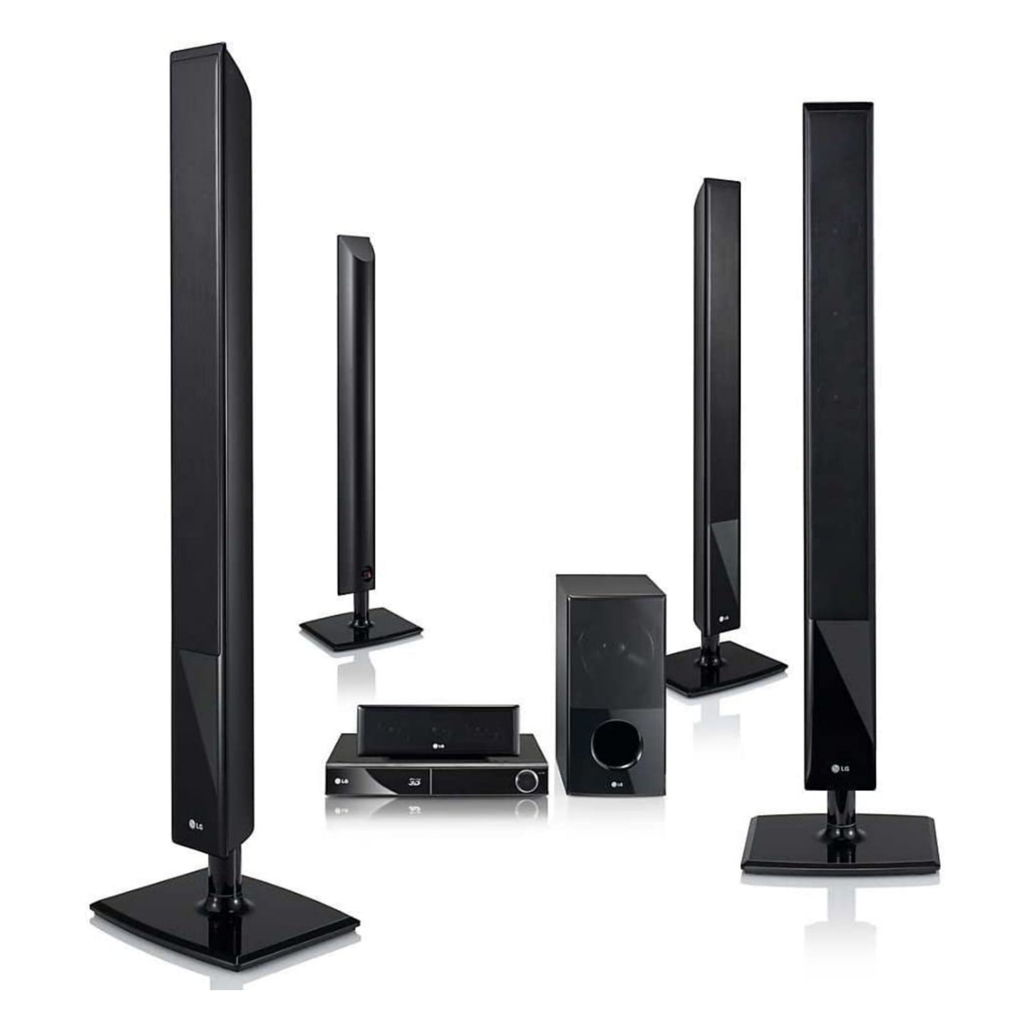 LG HX806TG 5.1Ch 850W Blu-ray DVD Home Theater System (USB, FM, Aux, Optical, HDMI Out) - Foreign Used